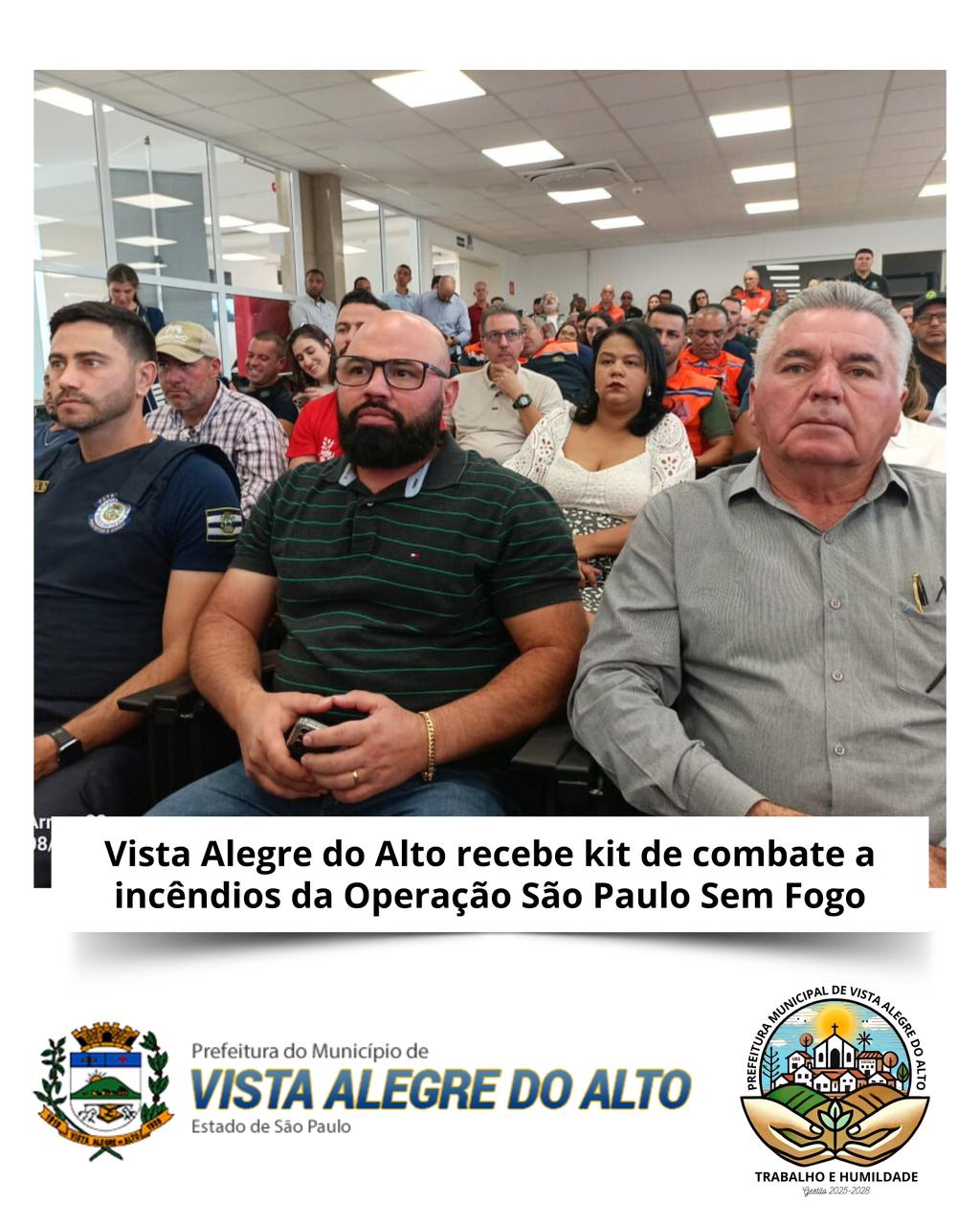 Vista Alegre do Alto recebe kit de combate a incêndios da Operação São Paulo Sem Fogo.